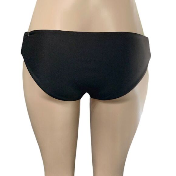 Heat Swimwear Miami Palms Black with Aqua Loop Sides Bikini Bottom Size Large - Picture 8 of 8